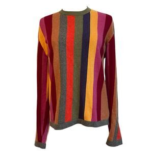 Clements Ribeiro 100% Cashmere Sweater Womens Size Medium Hysteric Mod Stripes